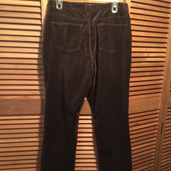 Lauren Ralph Lauren Brown Velour Jeans - Picture 6 of 8